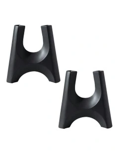 Ornament Modern Minimalist Bottle Plant Pots 31x32cm 2x in Black