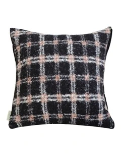 Modern Plaid Pattern Decorative Cushion 50cm in Pink Gray