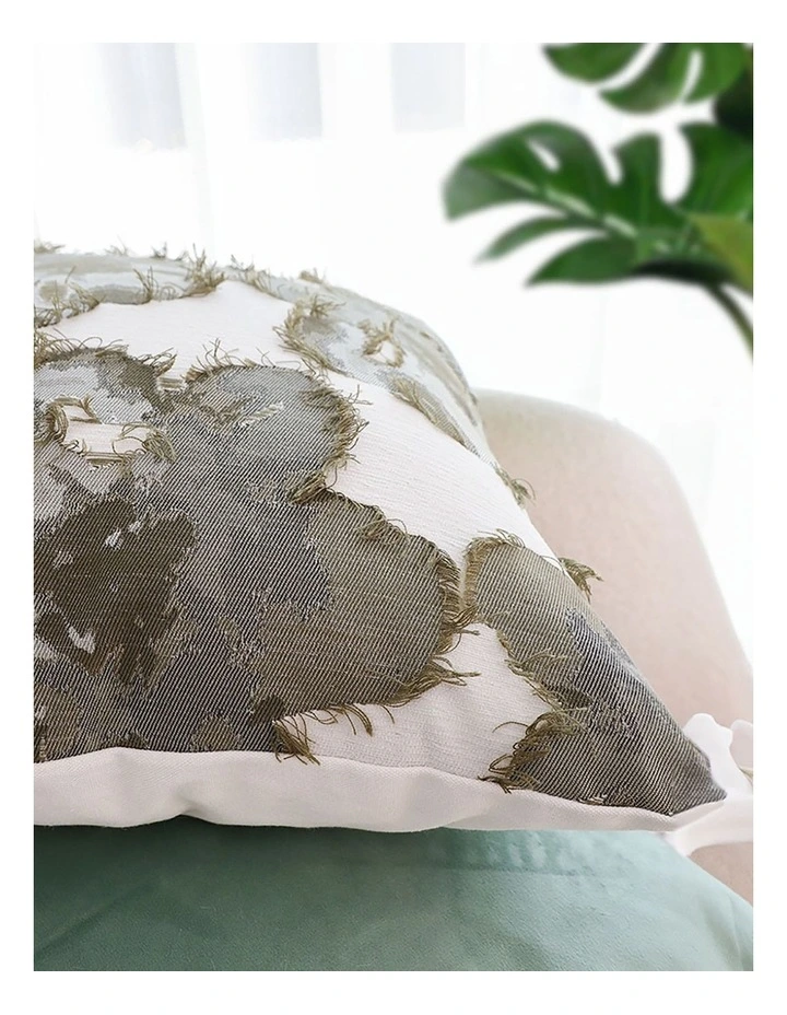 Abstract Watercolor Print Contemporary Cushion 45cm in Gray Floral image 7