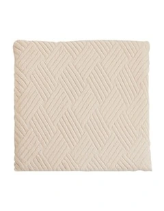 Chevron Square Cushion in Beige