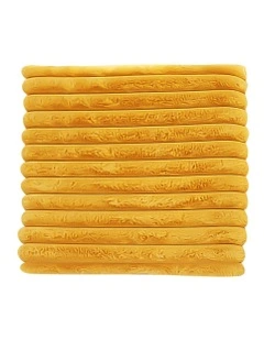 Corduroy Square Cushion in Golden