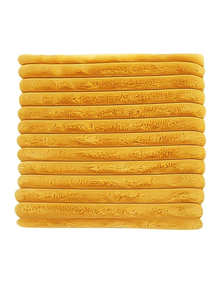 Corduroy Square Cushion in Golden image 1