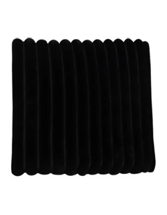 Corduroy Square Cushion in Black