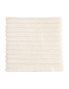 Corduroy Square Cushion in Cream