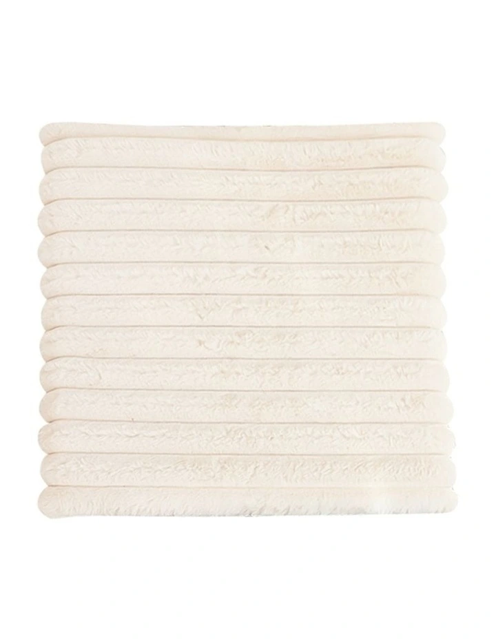Corduroy Square Cushion in Cream image 1