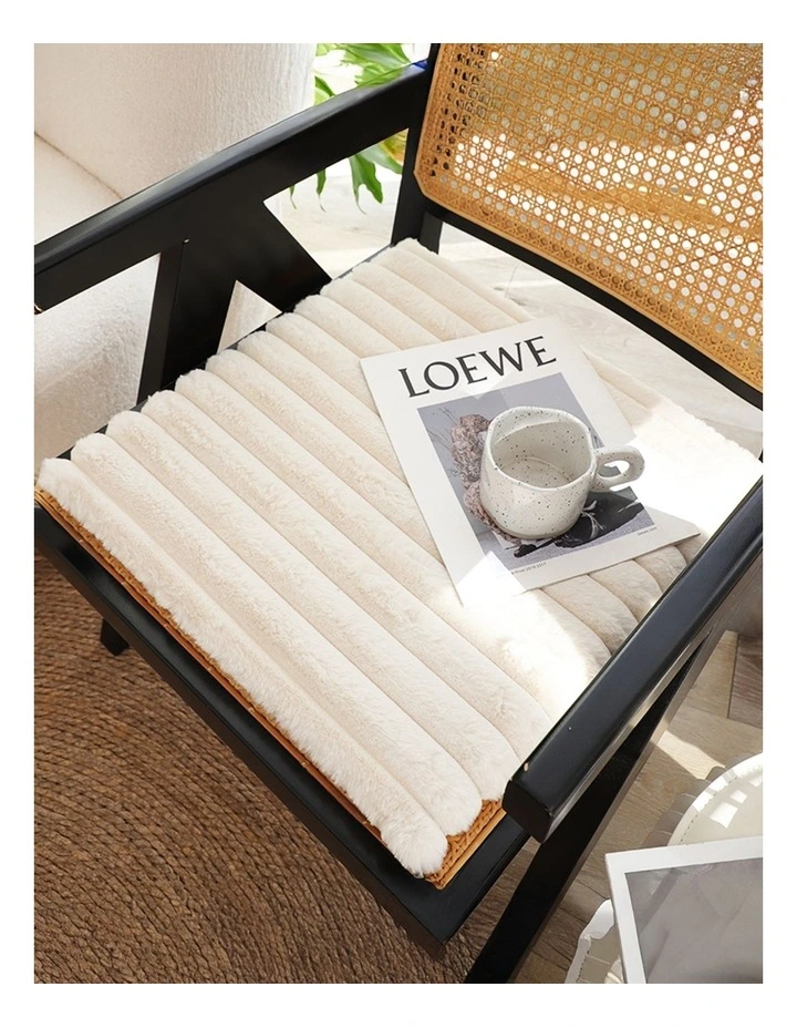 Corduroy Square Cushion in Cream image 2