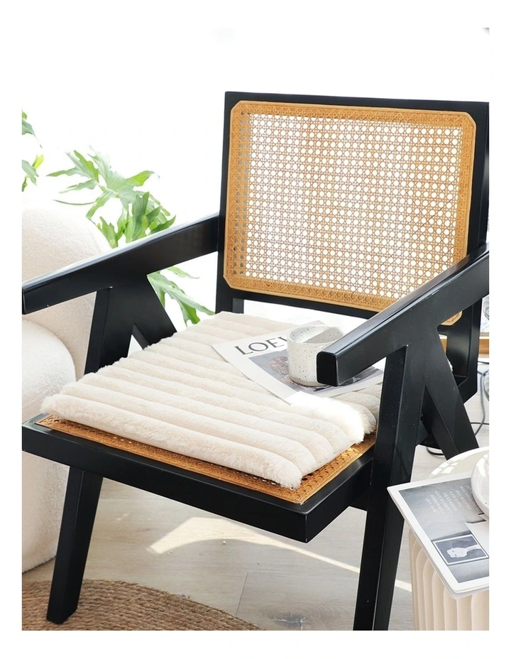 Corduroy Square Cushion in Cream image 3
