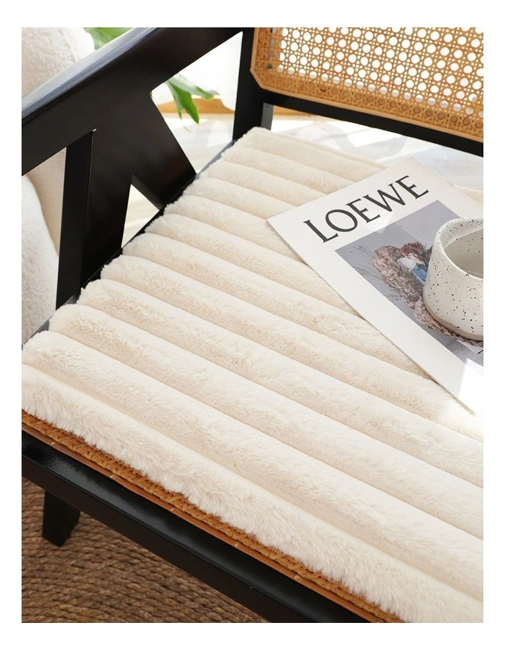 Corduroy Square Cushion in Cream image 6