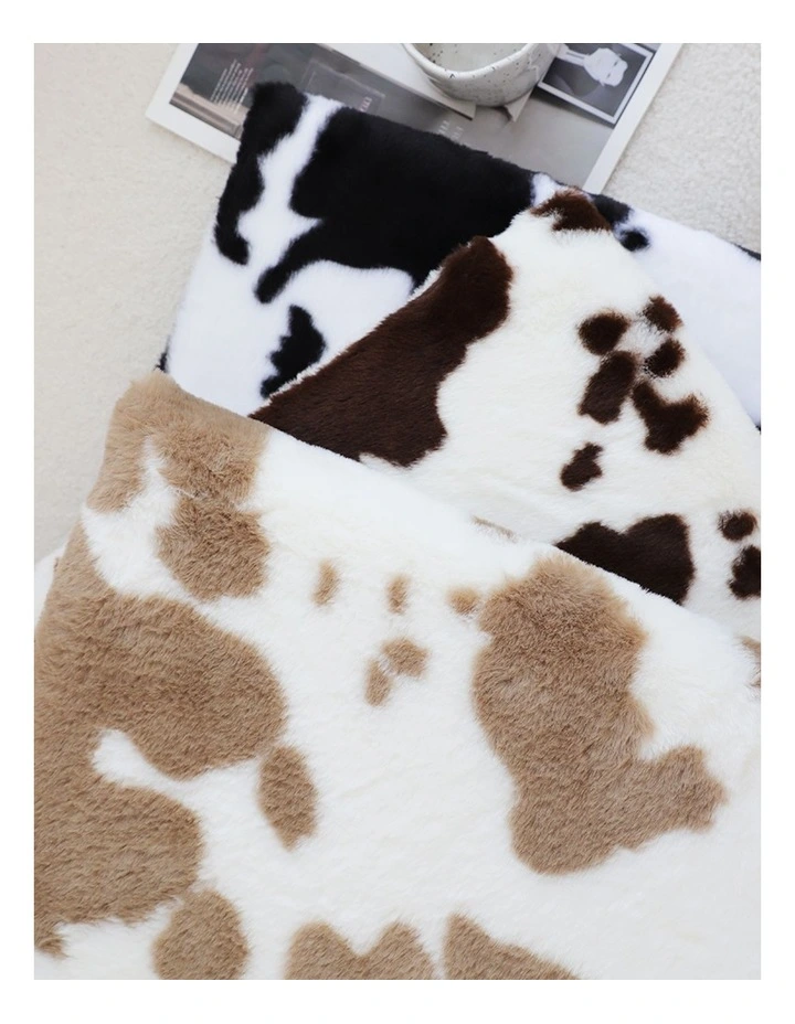 Print Square Cushion in Brown image 4