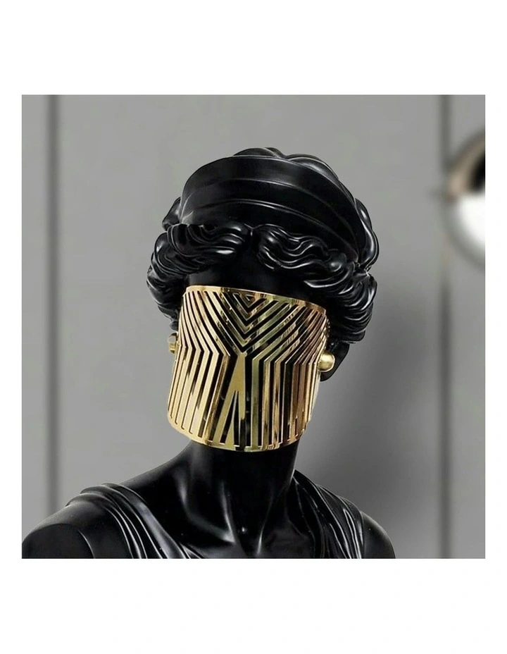 Classical Bust Sculpture 40cm in Black image 6