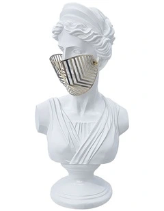 Classical Bust Sculpture 40cm in White