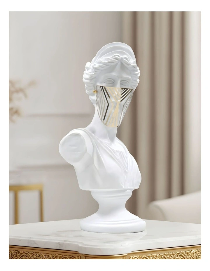 Classical Bust Sculpture 40cm in White image 3