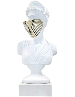 Classical Bust Sculpture 45cm in White