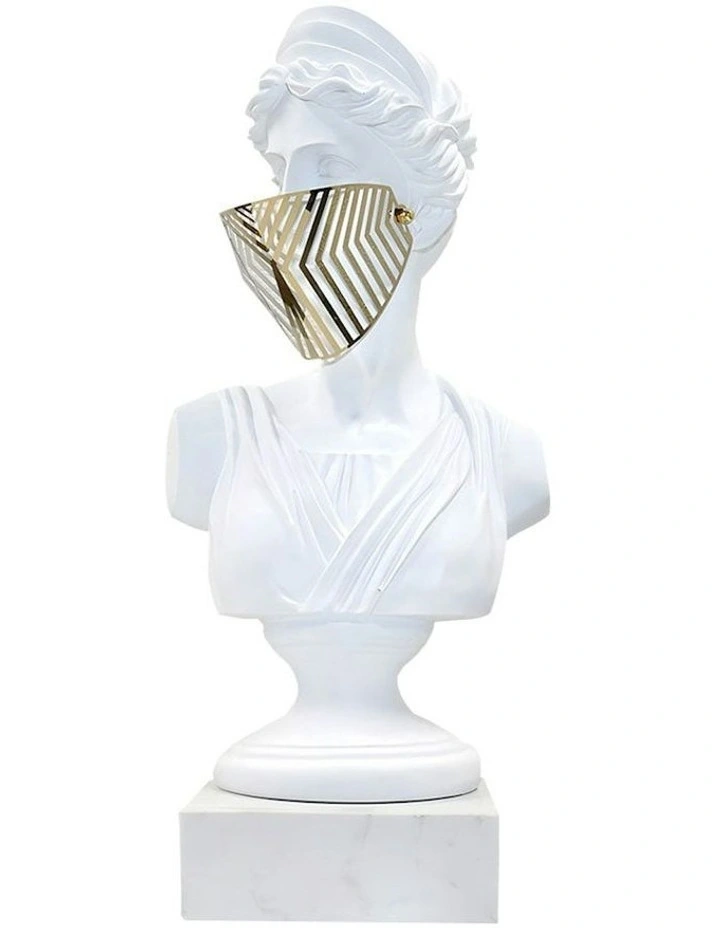 Classical Bust Sculpture 45cm in White image 1