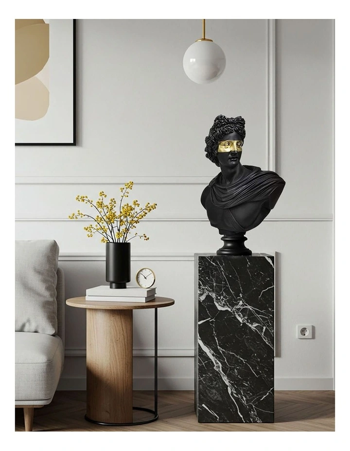 Classical Bust Resin Sculpture 40cm in Black image 6