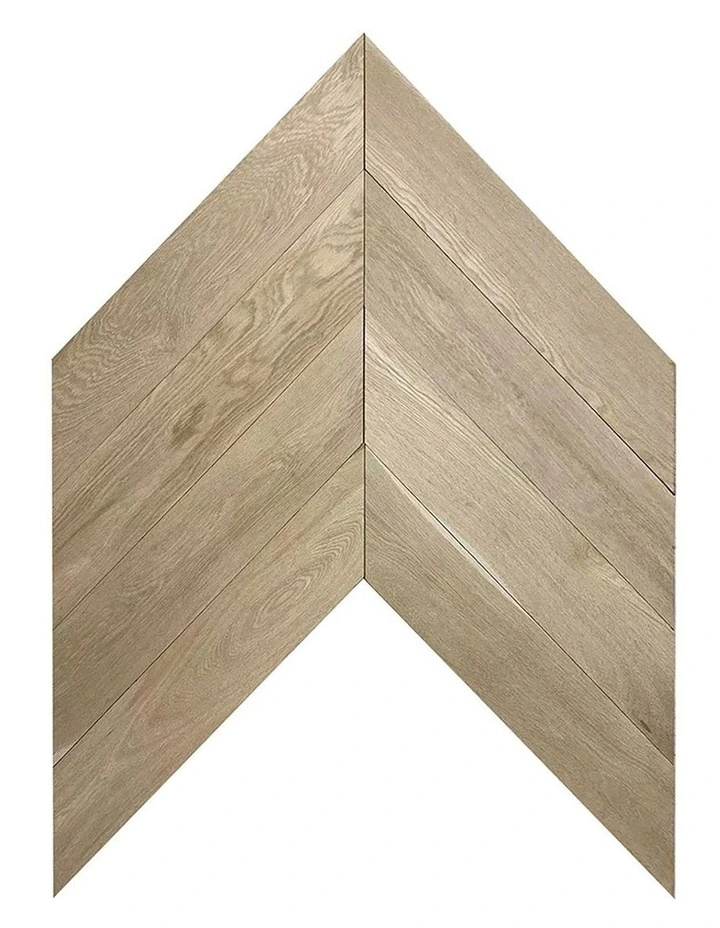 Chevron Parquet Timber Flooring Floorboards in Beige image 1
