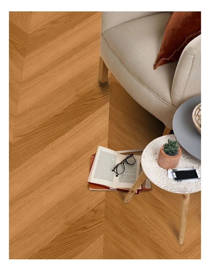Chevron Parquet Timber Flooring Floorboards in Beige image 5