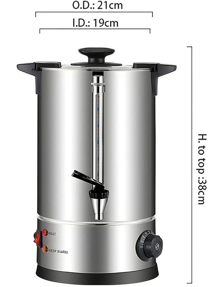 Stainless Steel Electric Water Boiler 8L in Silver image 5