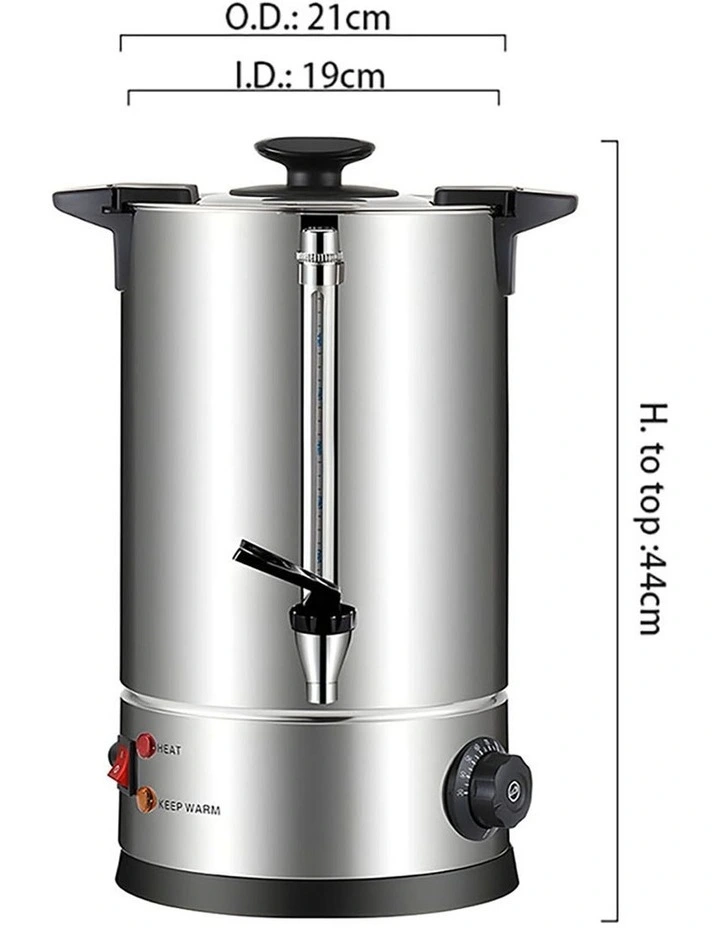 Stainless Steel Electric Water Boiler 10L in Silver image 5