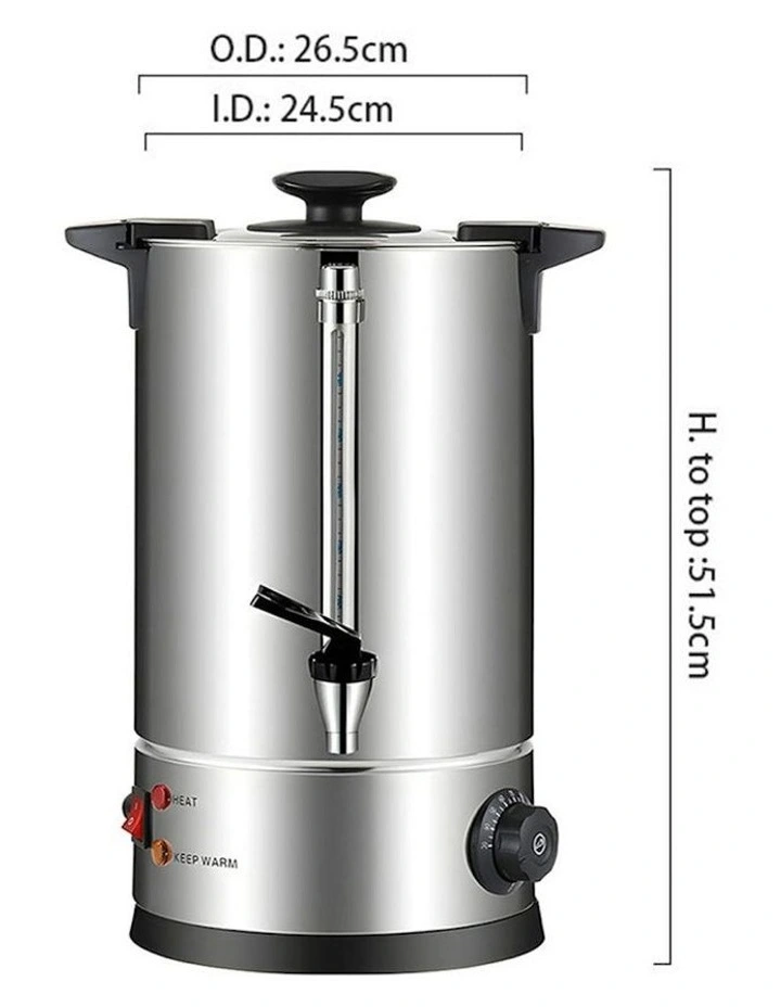 Stainless Steel Electric Water Boiler 15L in Silver image 5
