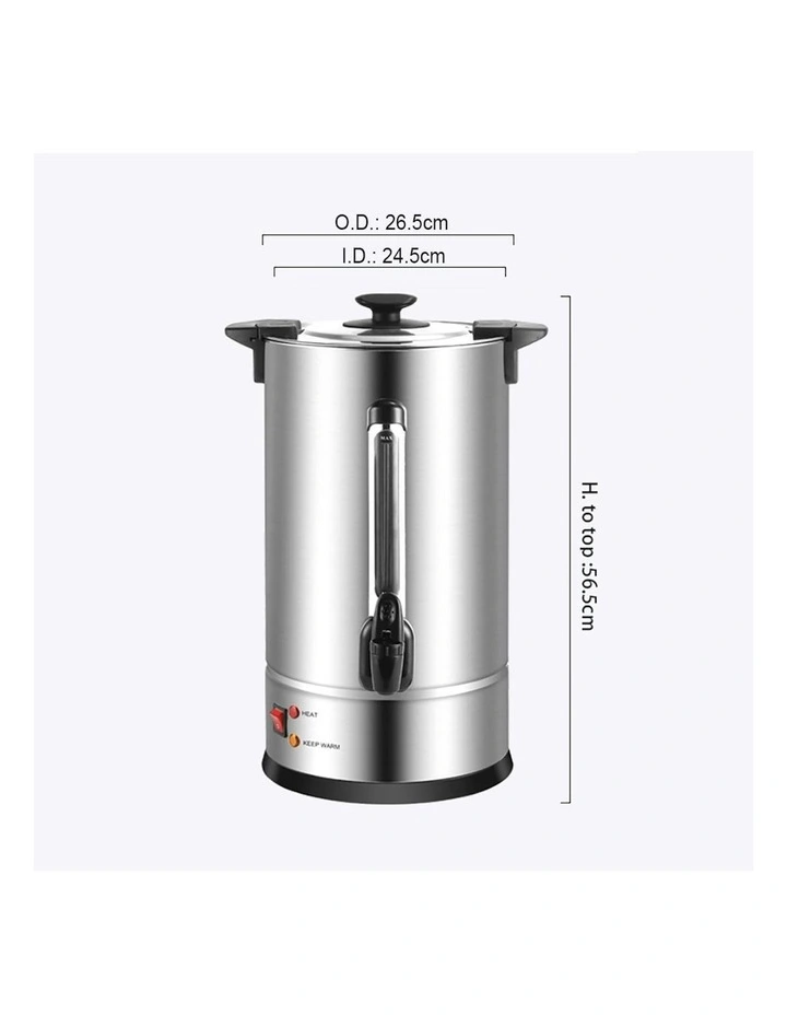 Single Wall Stainless Steel Electric Water Boiler 2800W in Silver image 5