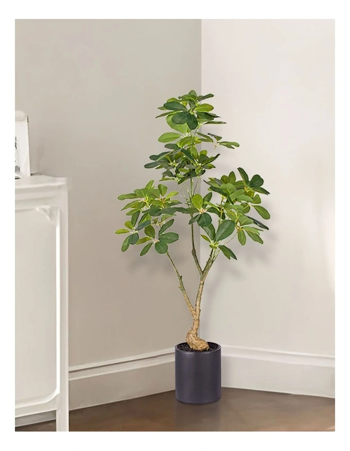 Artificial Schefflera Tree 80cm in Green image 4