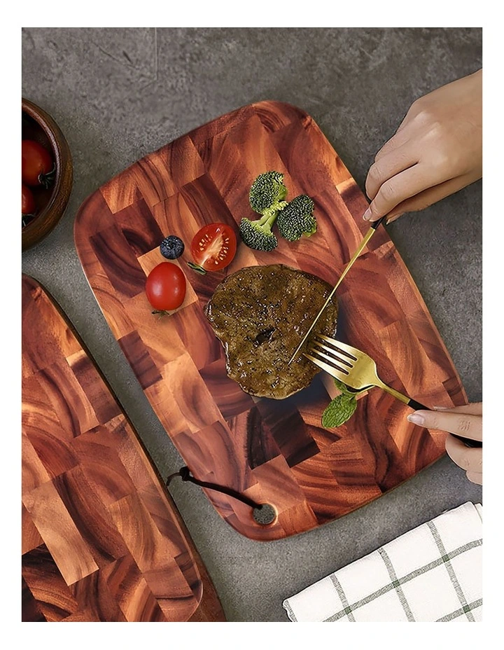 Premium Acacia Cutting Board 40x28cm in Brown image 2