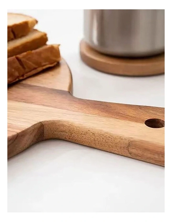 Acacia Round Wooden Cutting Board 42x30cm in Brown image 7
