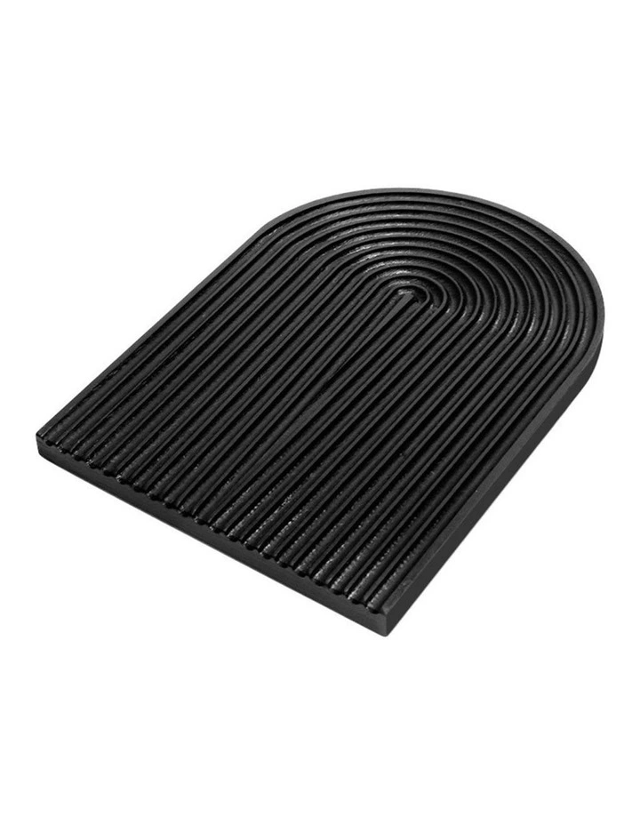Premium Beech Wood Decorative Tray 32cm in Black image 1