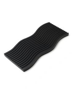 Premium Beech Wood Decorative Tray 39cm in Black