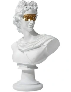 Classical Bust Resin Sculpture in White