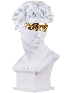 Resin Bust Sculpture 56cm in White