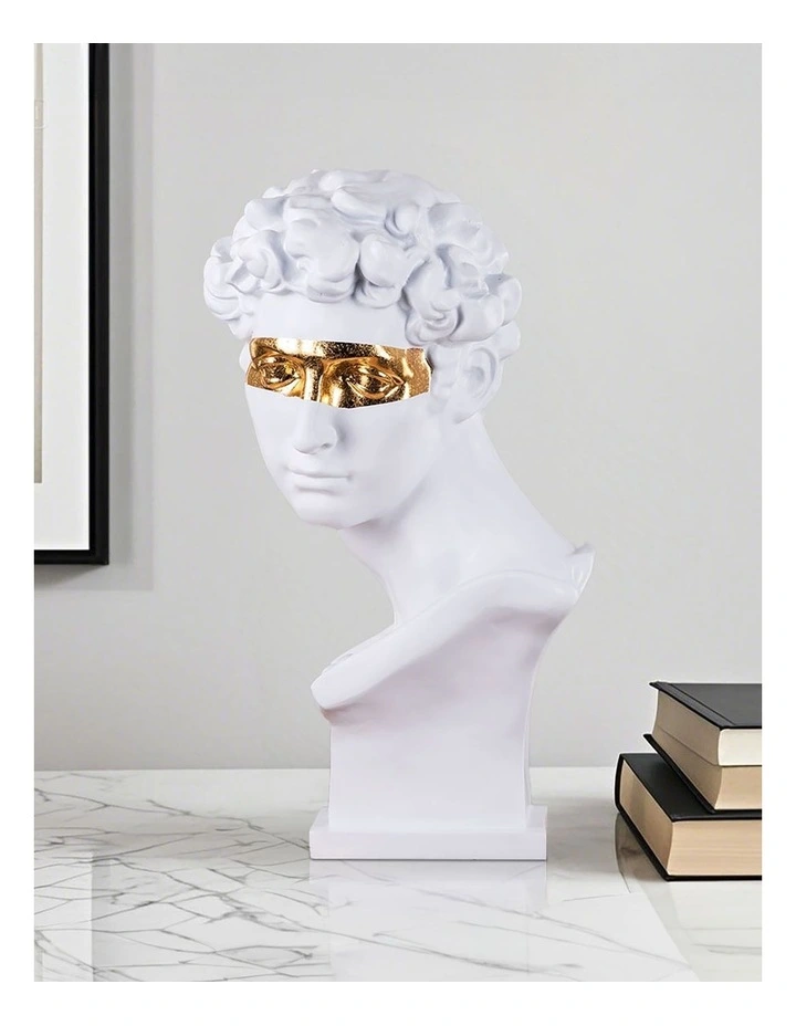 Resin Bust Sculpture 56cm in White image 2
