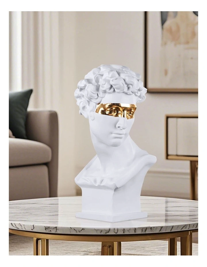 Resin Bust Sculpture 56cm in White image 3