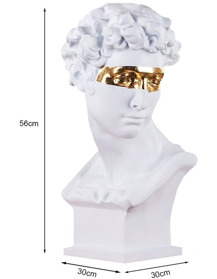 Resin Bust Sculpture 56cm in White image 5