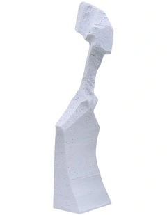 Dual-Face Resin Sculpture 40cm in Black