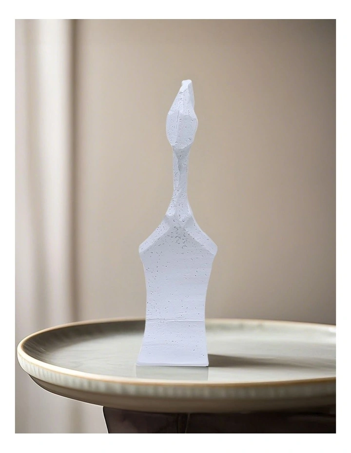 Dual-Face Resin Sculpture 40cm in Black image 6