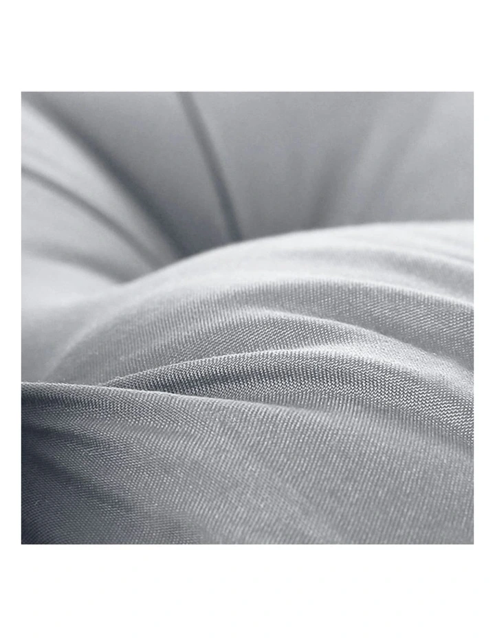 Crown Pillow Tufted Headboard Cushion 90cm in Light Grey image 4