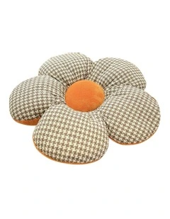 Flower Shaped Cushion Pillow in Orange