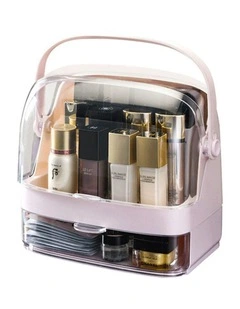2 Tier Countertop Makeup Cosmetic Storage Organiser in Pink