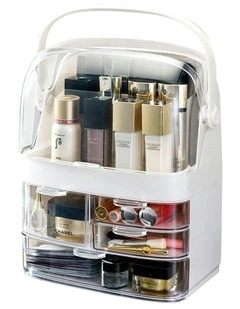 3 Tier Countertop Makeup Cosmetic Storage Organiser in White