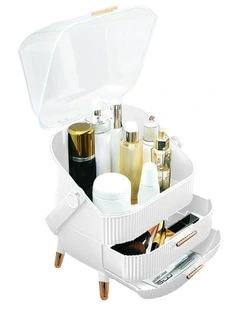Countertop Makeup Cosmetic Storage Organiser 29cm in White