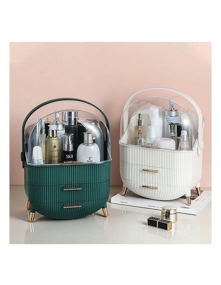 Countertop Makeup Cosmetic Storage Organiser 29cm in White image 5