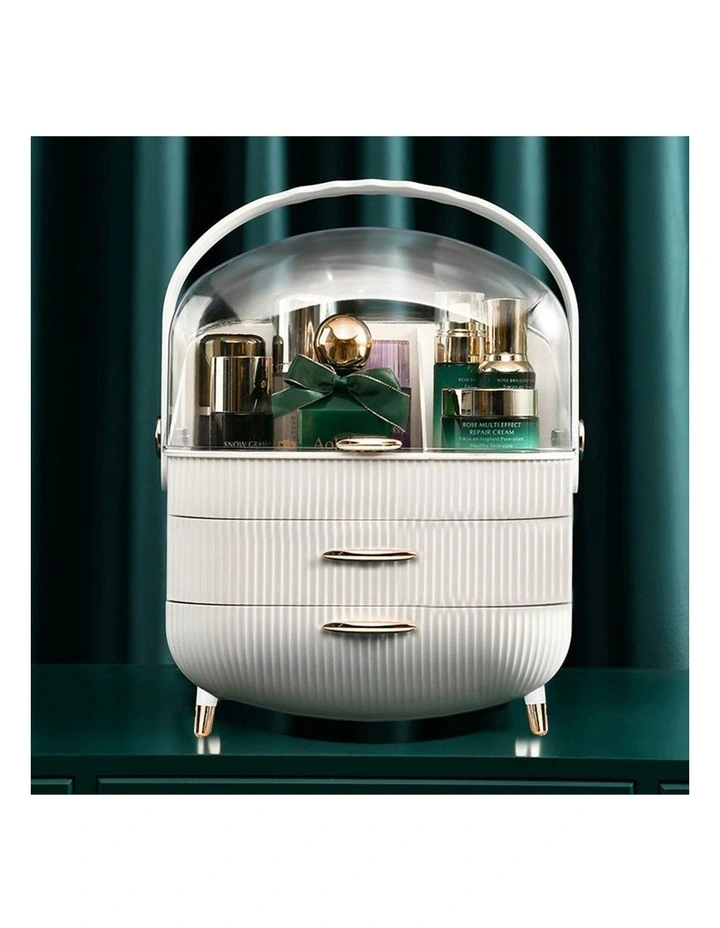 Countertop Makeup Cosmetic Storage Organiser 29cm in White image 7