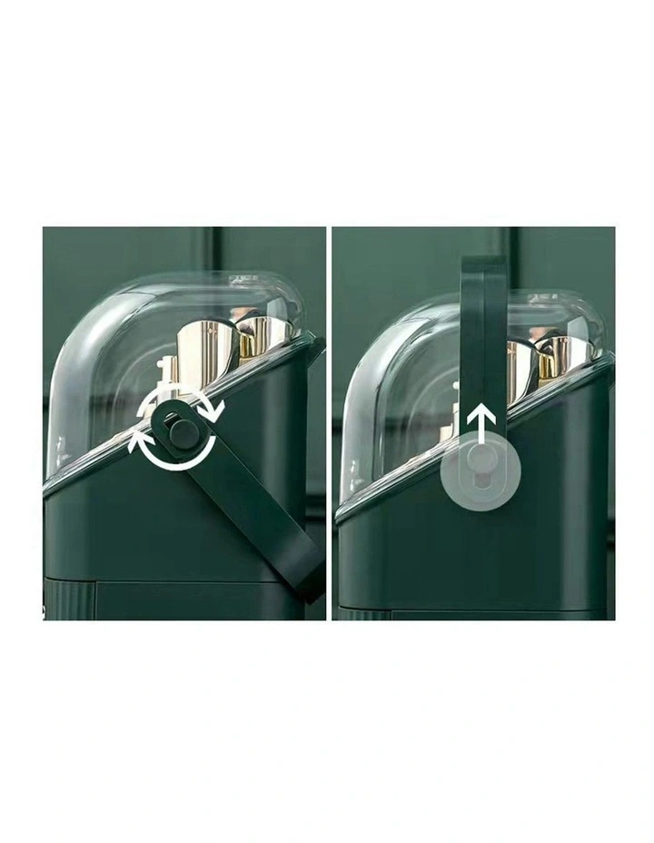 Countertop Makeup Cosmetic Storage Box in Green image 6