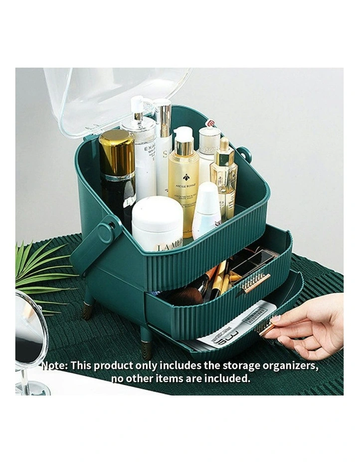 Cosmetic Jewelry Storage Organiser in Green image 5