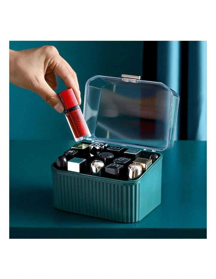 Cosmetic Jewelry Storage Organiser Set in Green image 6
