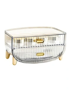 2 Tier Makeup Skincare Storage Organizer in Clear