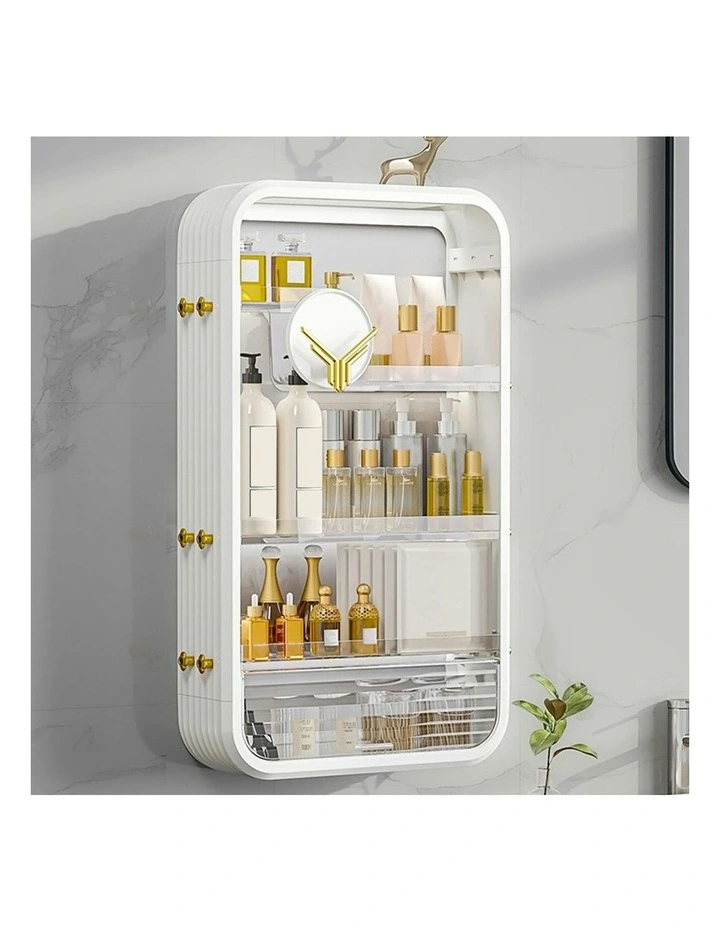 Multi Tier Cosmetic Storage in White image 2