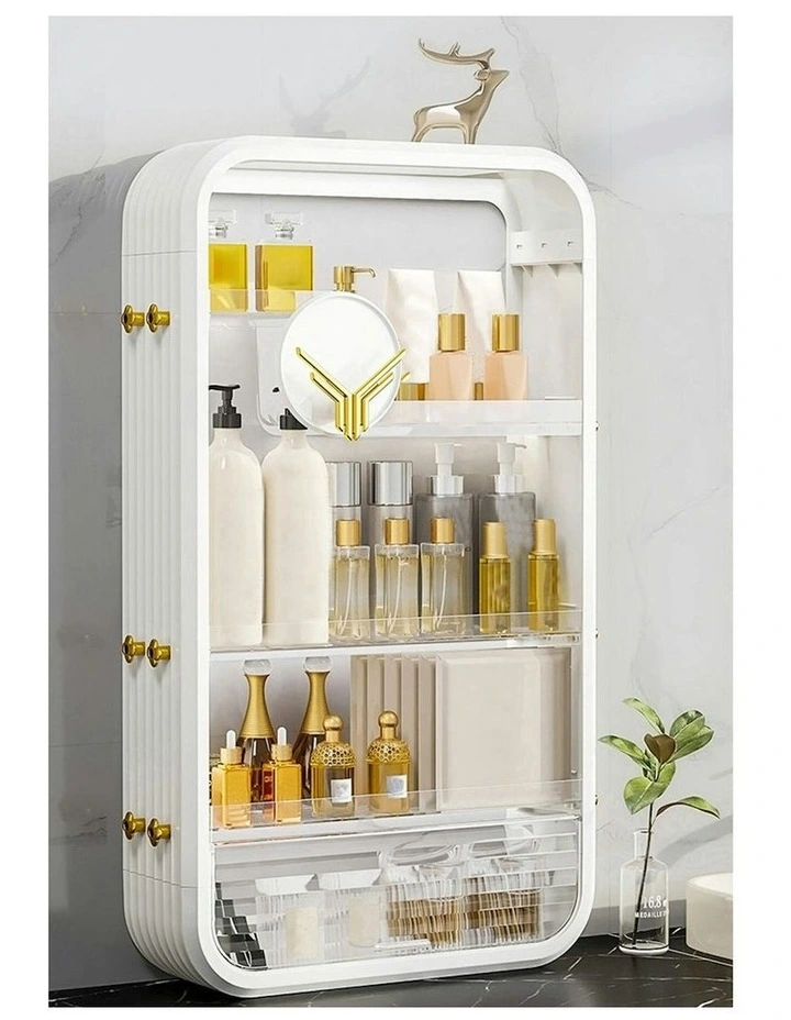Multi Tier Cosmetic Storage in White image 3